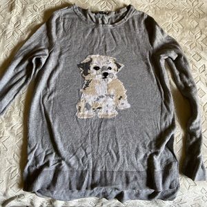 Grey Puppy sweater